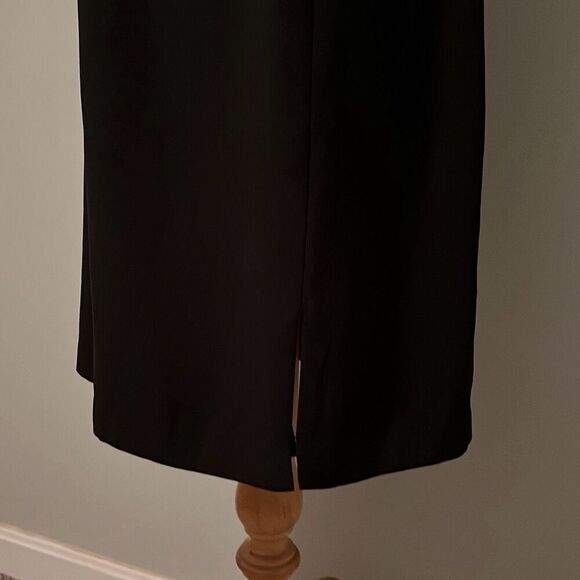 Modern Me Elements Women's Black Sleeveless V-Neck Sheath Dress Size 10 - Picture 3 of 8